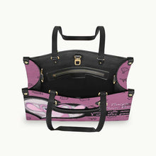 Load image into Gallery viewer, Personalized Leather Handbag Custom Name Travel Bag Gift
