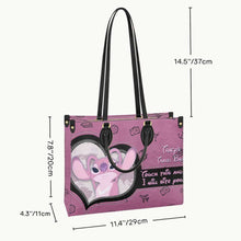 Load image into Gallery viewer, Personalized Leather Handbag Custom Name Travel Bag Gift
