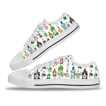 Load image into Gallery viewer, Personalized Low Top Shoes Custom Name Fun Gin Bottles Gift
