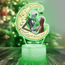 Load image into Gallery viewer, Personalized Nightmare Shaped Plaque Light Base Gift for Couples
