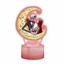 Load image into Gallery viewer, Personalized Nightmare Shaped Plaque Light Base Gift for Couples
