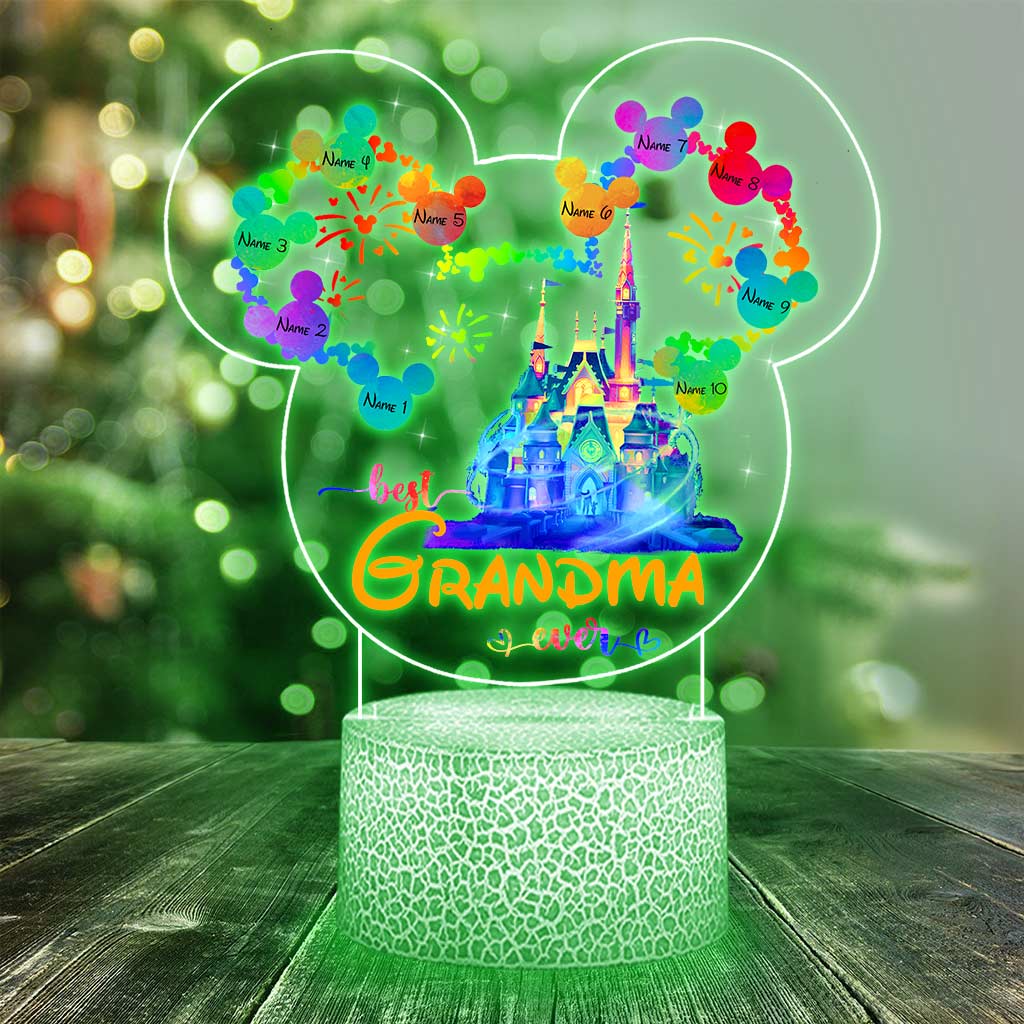 Personalized LED Light Base Plaque Gift for Grandma