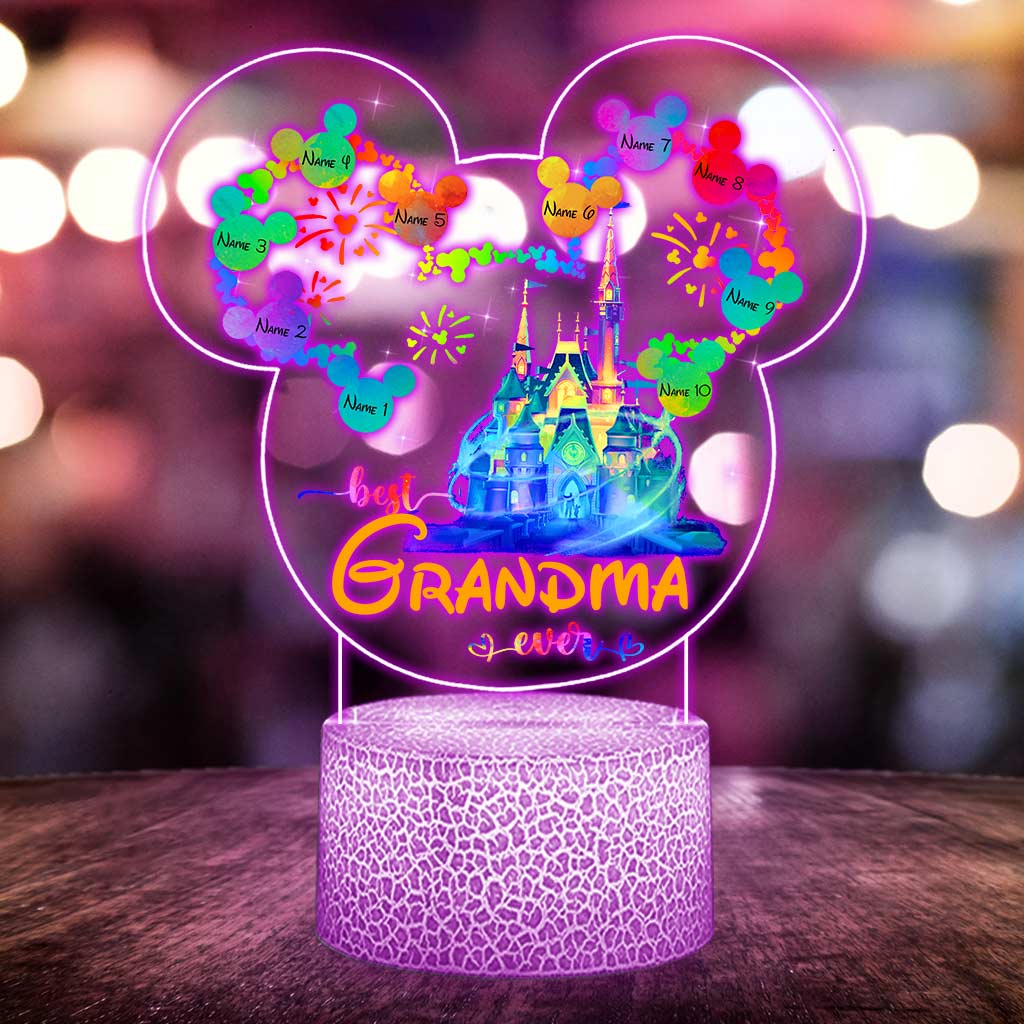 Personalized LED Light Base Plaque Gift for Grandma
