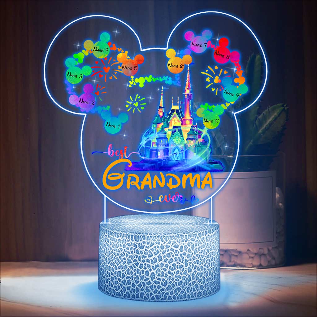 Personalized LED Light Base Plaque Gift for Grandma