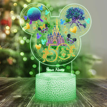 Load image into Gallery viewer, Personalized Mouse Shaped Plaque Light Base for Special Milestones
