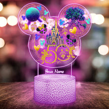 Load image into Gallery viewer, Personalized Mouse Shaped Plaque Light Base for Special Milestones
