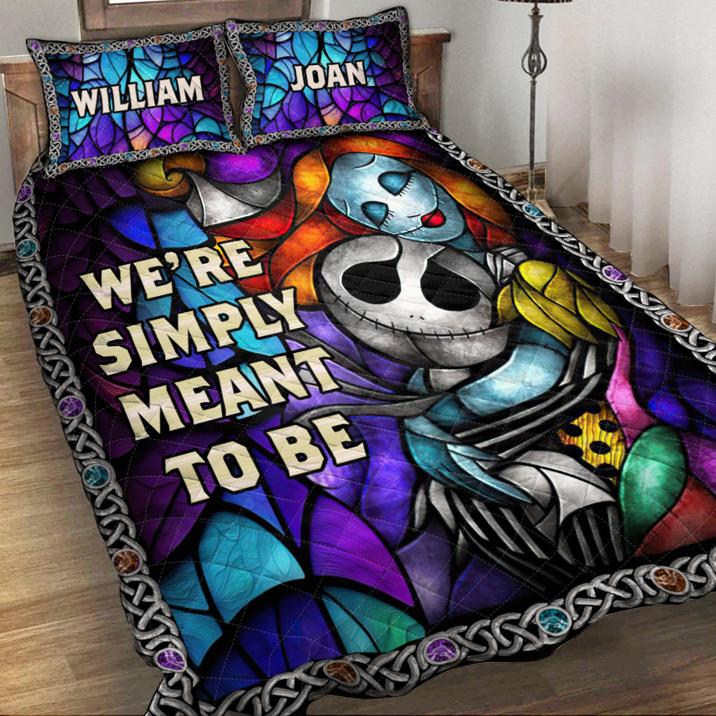 Personalized Nightmare Quilt Set Custom Names Unique Gift