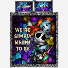 Load image into Gallery viewer, Personalized Nightmare Quilt Set Custom Names Unique Gift
