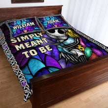 Load image into Gallery viewer, Personalized Nightmare Quilt Set Custom Names Unique Gift
