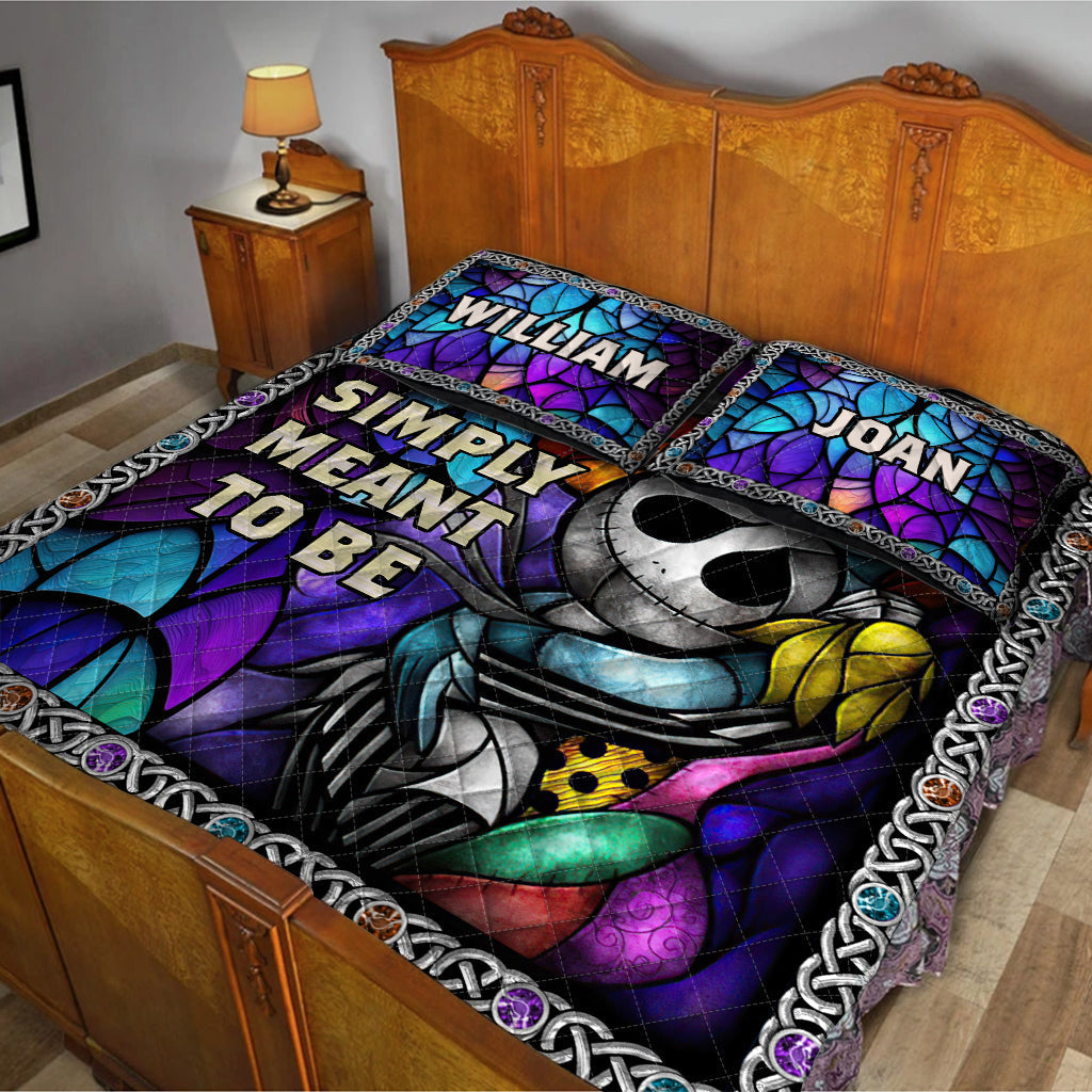 Personalized Nightmare Quilt Set Custom Names Unique Gift