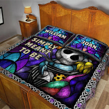 Load image into Gallery viewer, Personalized Nightmare Quilt Set Custom Names Unique Gift
