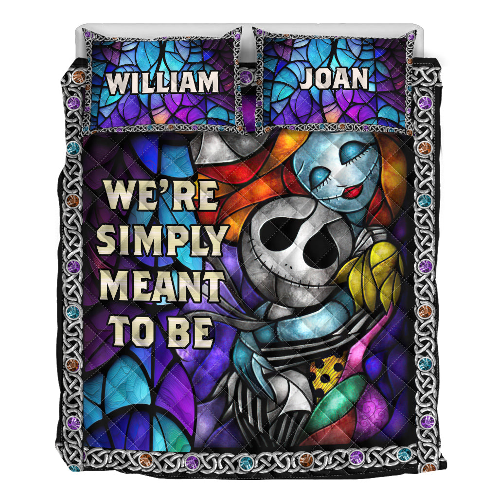 Personalized Nightmare Quilt Set Custom Names Unique Gift