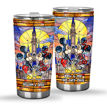 Load image into Gallery viewer, Personalized Mickey Mouse Tumbler Custom Name Gift for Couples
