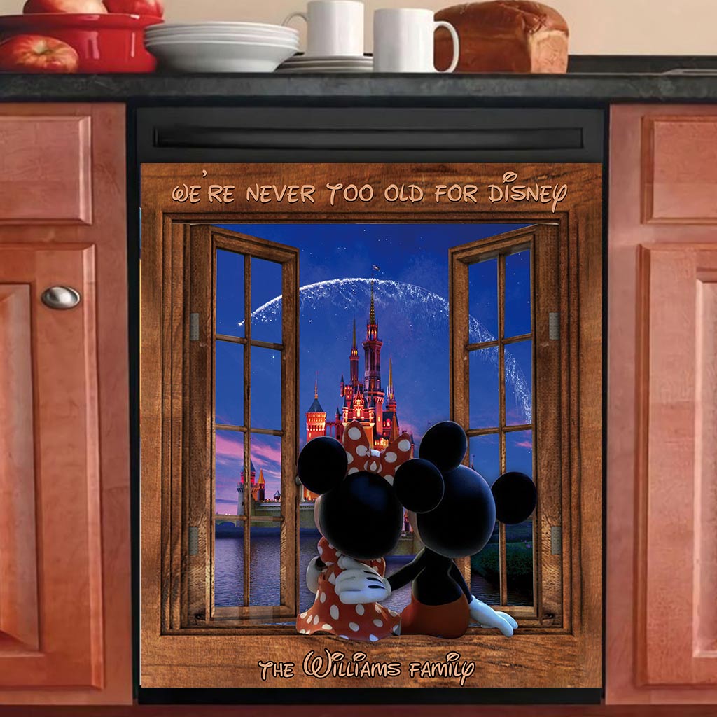 Personalized Magnetic Dishwasher Cover Custom Family Gift