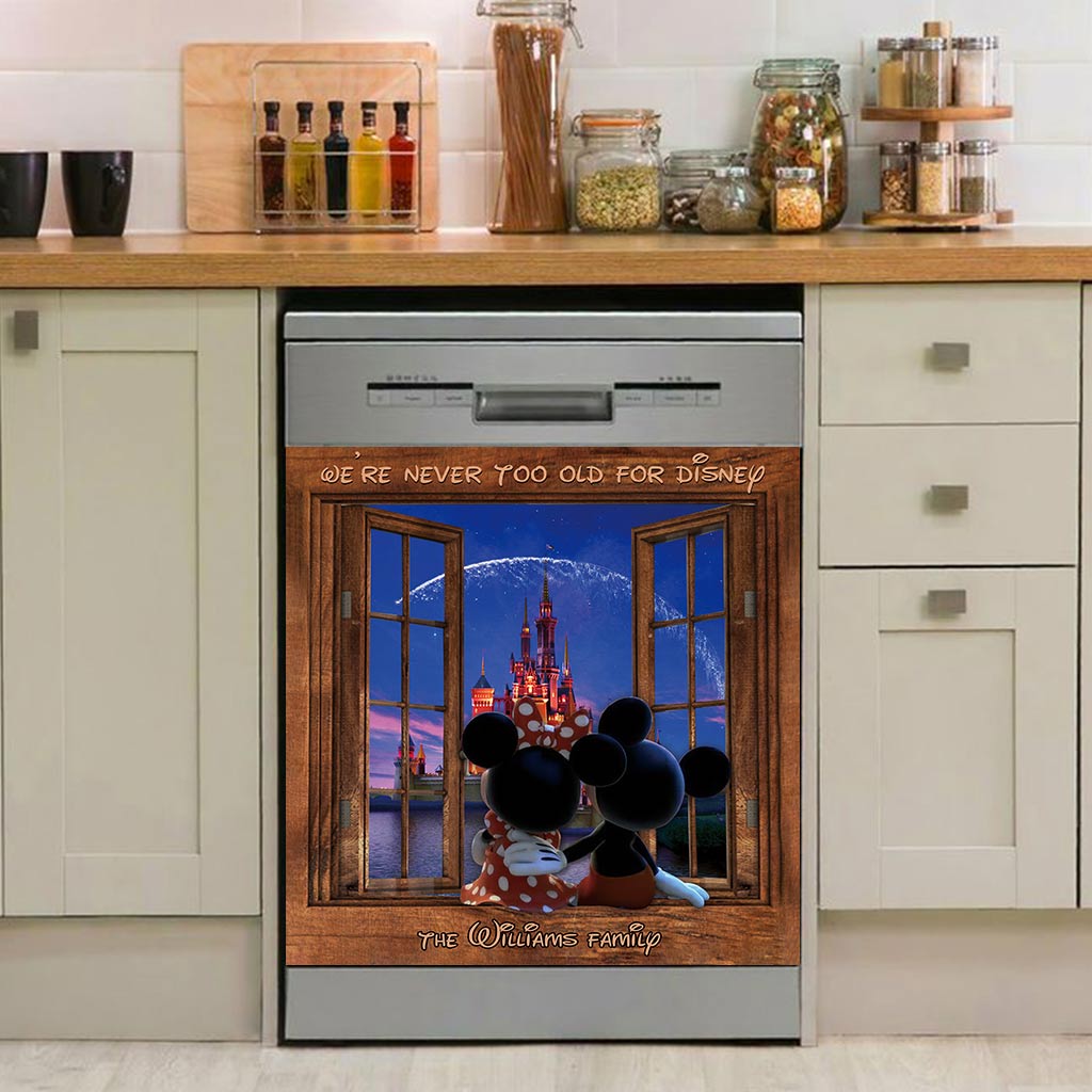 Personalized Magnetic Dishwasher Cover Custom Family Gift