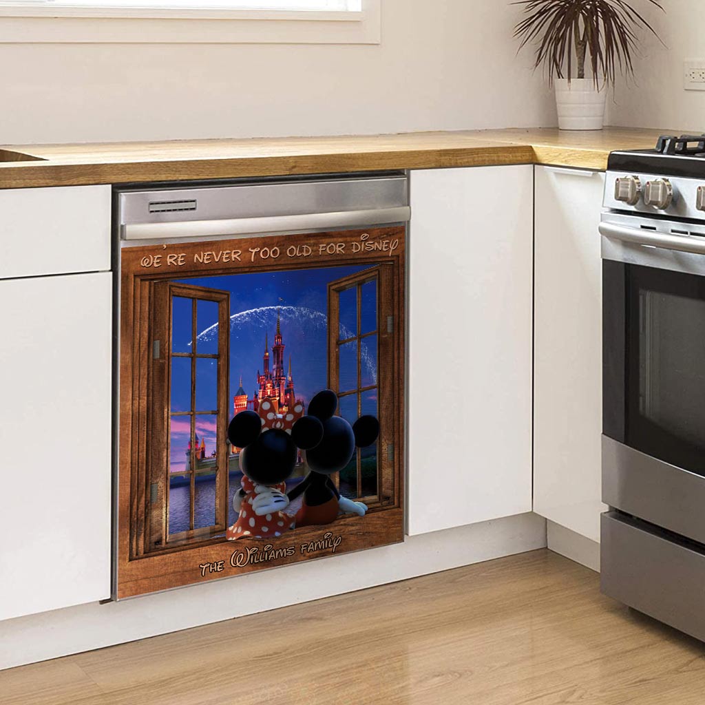 Personalized Magnetic Dishwasher Cover Custom Family Gift
