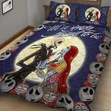 Load image into Gallery viewer, Personalized Nightmare Before Christmas Quilt Set for Couples
