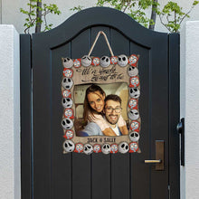 Load image into Gallery viewer, Personalized Nightmare Wood Sign Custom Name Gift for Couple

