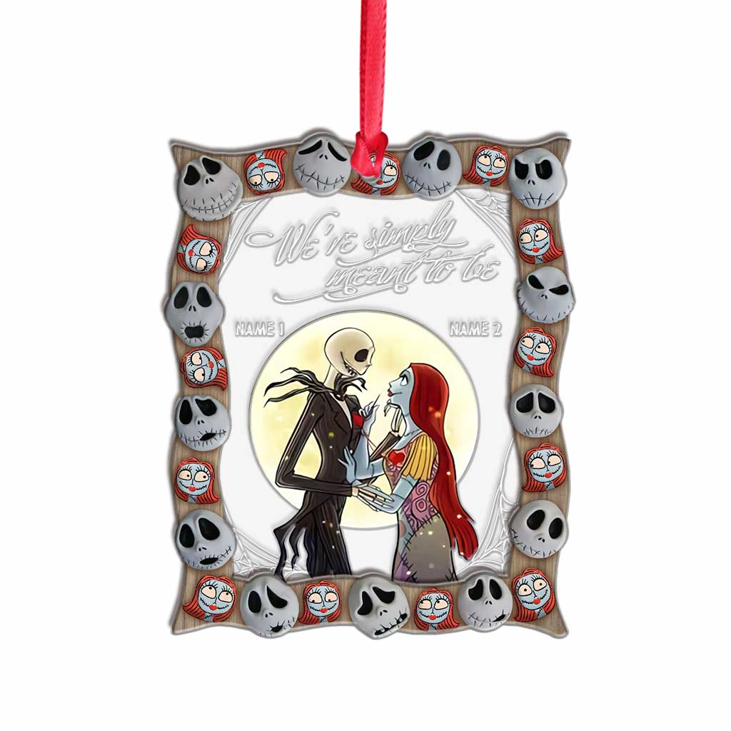 Personalized Nightmare Before Christmas Ornament with Names for Couples Gift