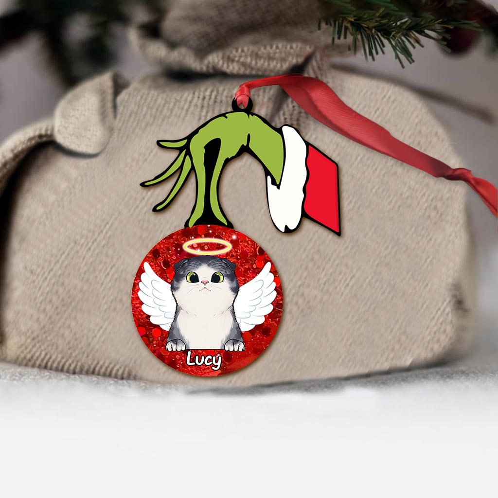 Personalized Cat Ornament Printed on Both Sides Unique Christmas Gift