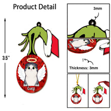 Load image into Gallery viewer, Personalized Cat Ornament Printed on Both Sides Unique Christmas Gift

