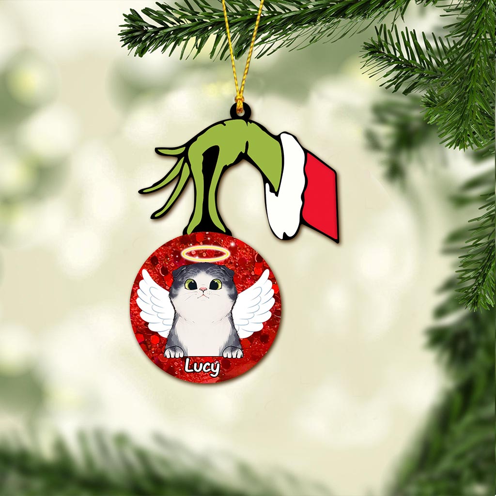 Personalized Cat Ornament Printed on Both Sides Unique Christmas Gift