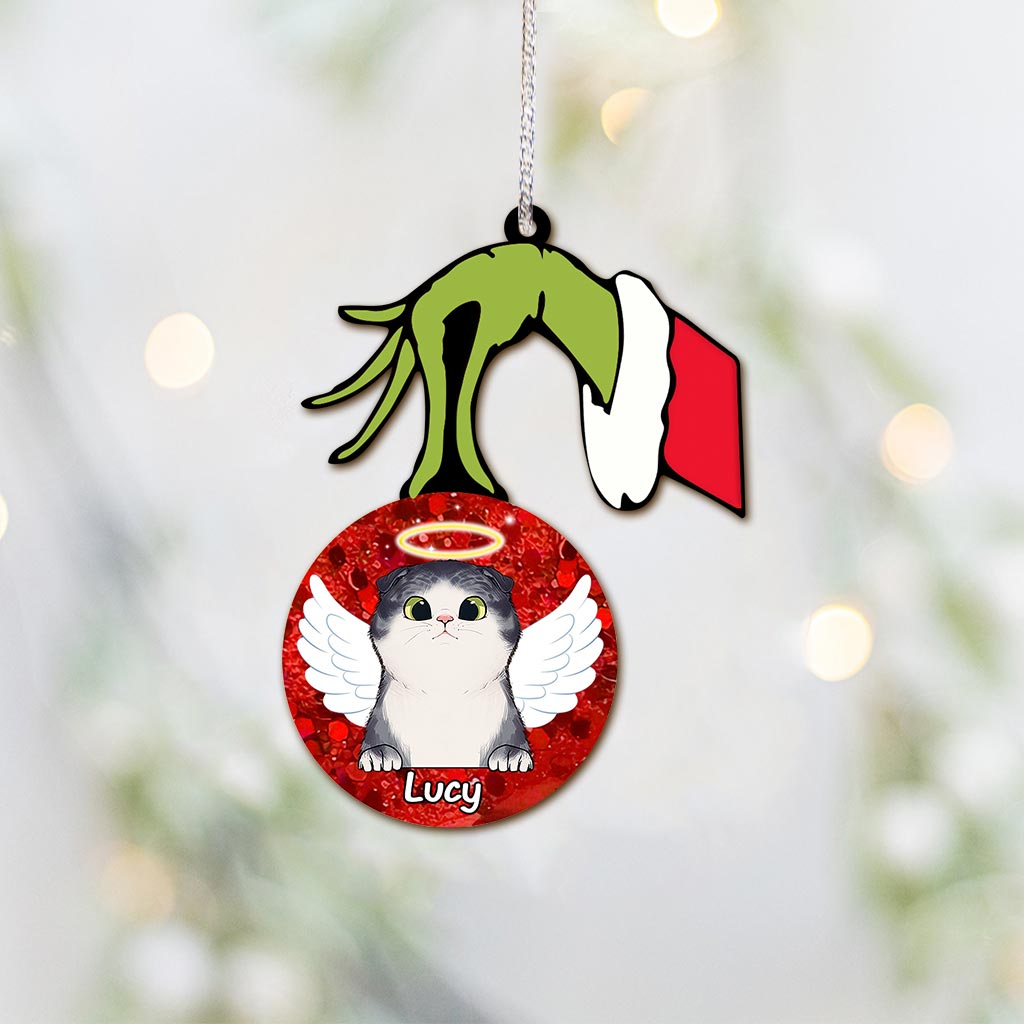 Personalized Cat Ornament Printed on Both Sides Unique Christmas Gift