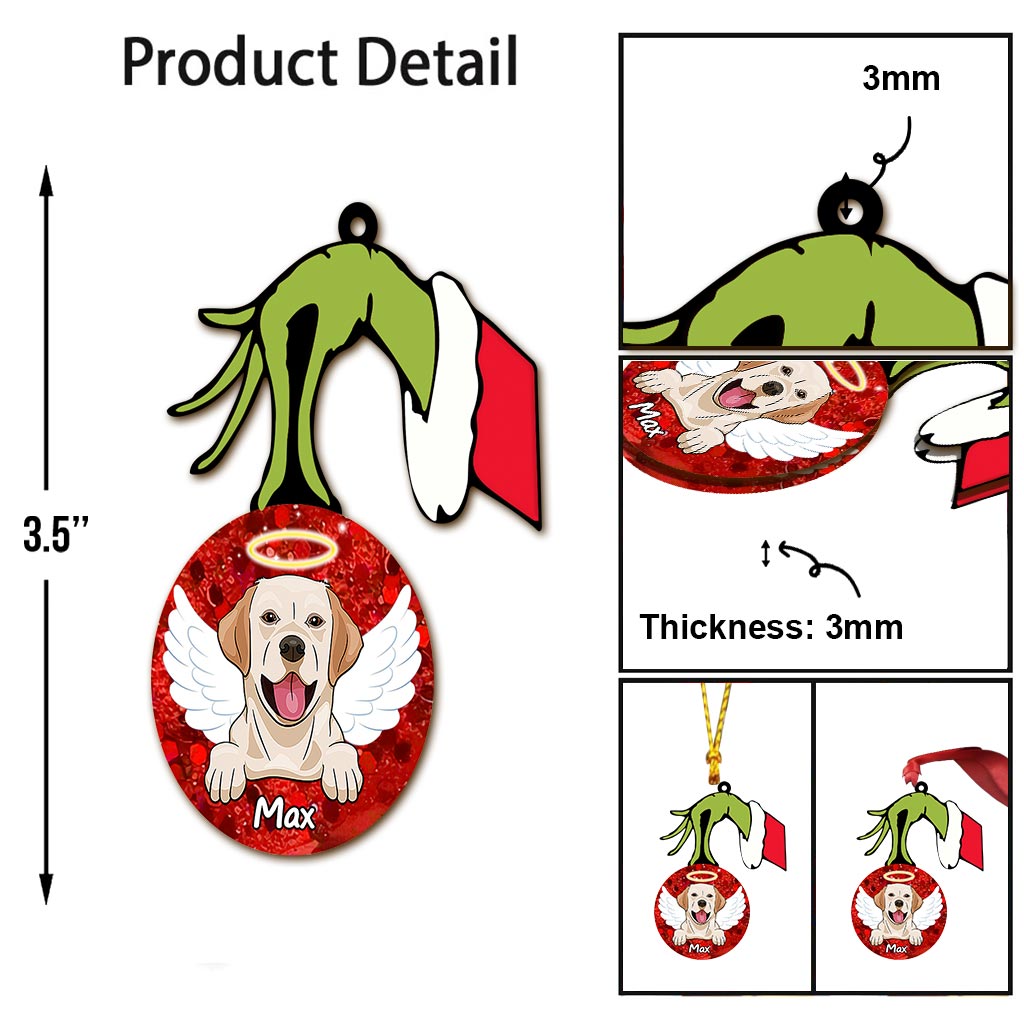 Personalized Dog Ornament Christmas Gift Custom Design