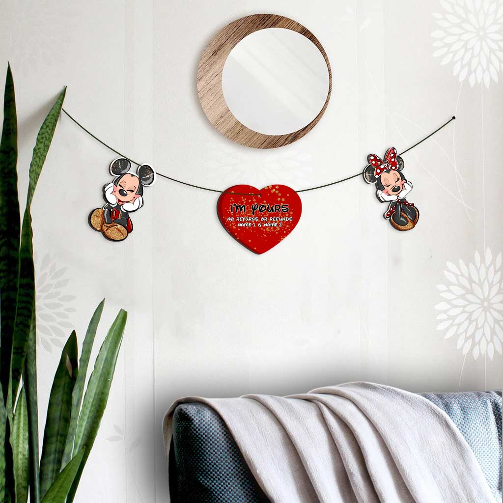 Personalized Mickey Mouse 3-Piece Garland for Christmas Decor