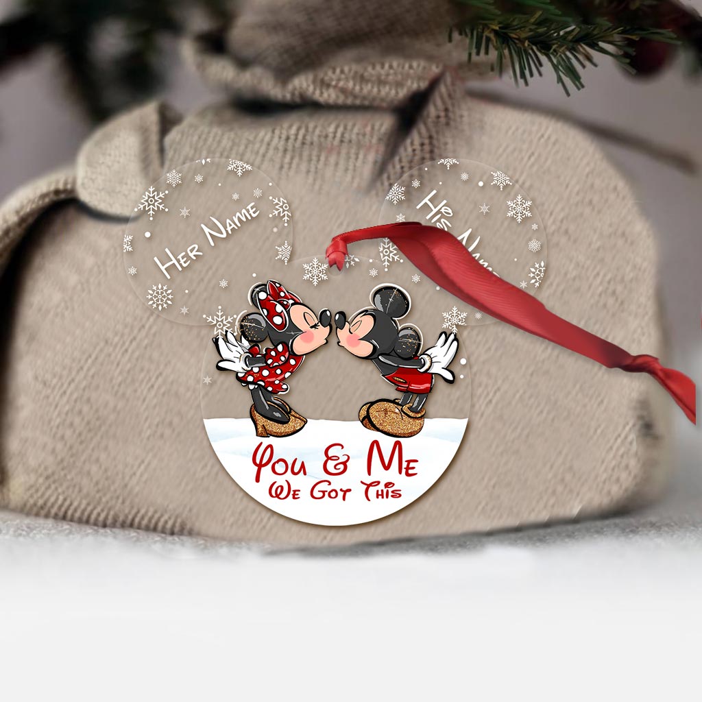 Personalized Christmas Mouse Ornament Custom Name Gift