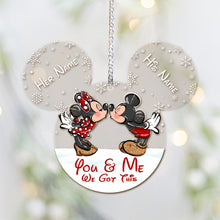 Load image into Gallery viewer, Personalized Christmas Mouse Ornament Custom Name Gift
