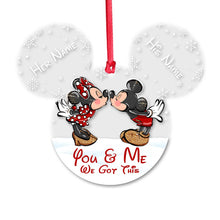 Load image into Gallery viewer, Personalized Christmas Mouse Ornament Custom Name Gift

