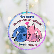 Load image into Gallery viewer, Personalized Christmas Couple Ornament Custom Names Acrylic Gift
