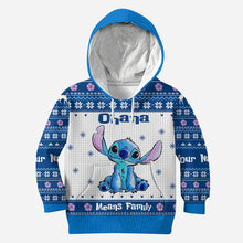 Load image into Gallery viewer, Personalized Ohana Means Family Christmas Hoodie All Over Print
