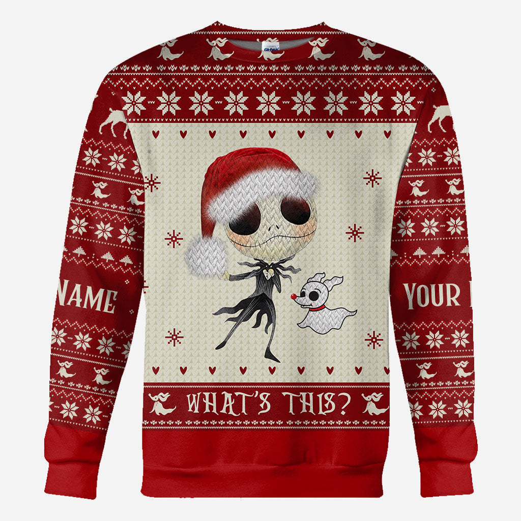 Personalized Nightmare Before Christmas Hoodie Custom Design Gift for Kids