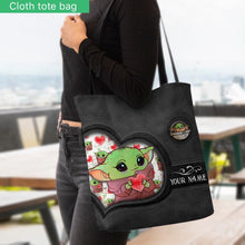 Load image into Gallery viewer, Personalized Cute Character Tote Bag Custom Name Gift
