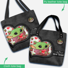 Load image into Gallery viewer, Personalized Cute Character Tote Bag Custom Name Gift
