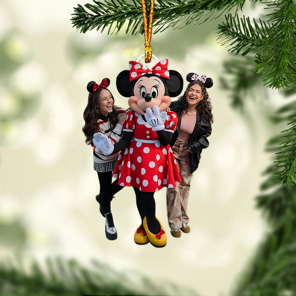 Personalized Mickey Mouse Shaped Ornament Custom Gift for Christmas