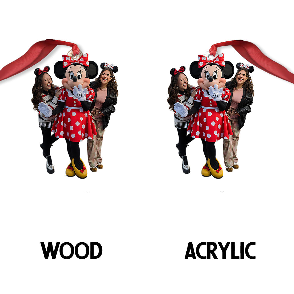Personalized Mickey Mouse Shaped Ornament Custom Gift for Christmas
