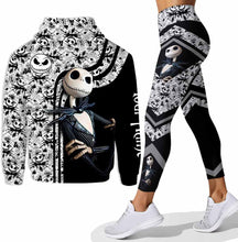 Load image into Gallery viewer, Personalized King Of Nightmare Hoodie &amp; Leggings Set for Halloween
