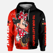 Load image into Gallery viewer, Personalized All Over Print Couple Hoodie Custom Names Gift for Engagement
