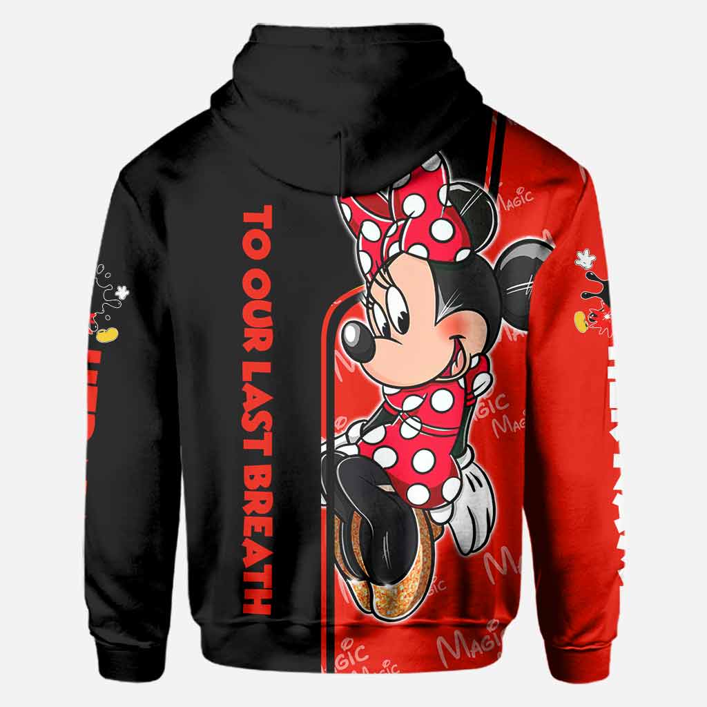 Personalized All Over Print Couple Hoodie Custom Names Gift for Engagement