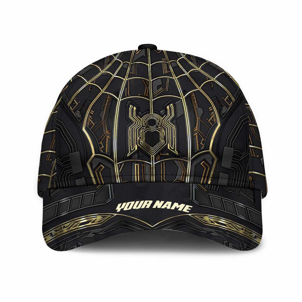 Personalized Black Gold Classic Cap Custom Name Gift for Dad
