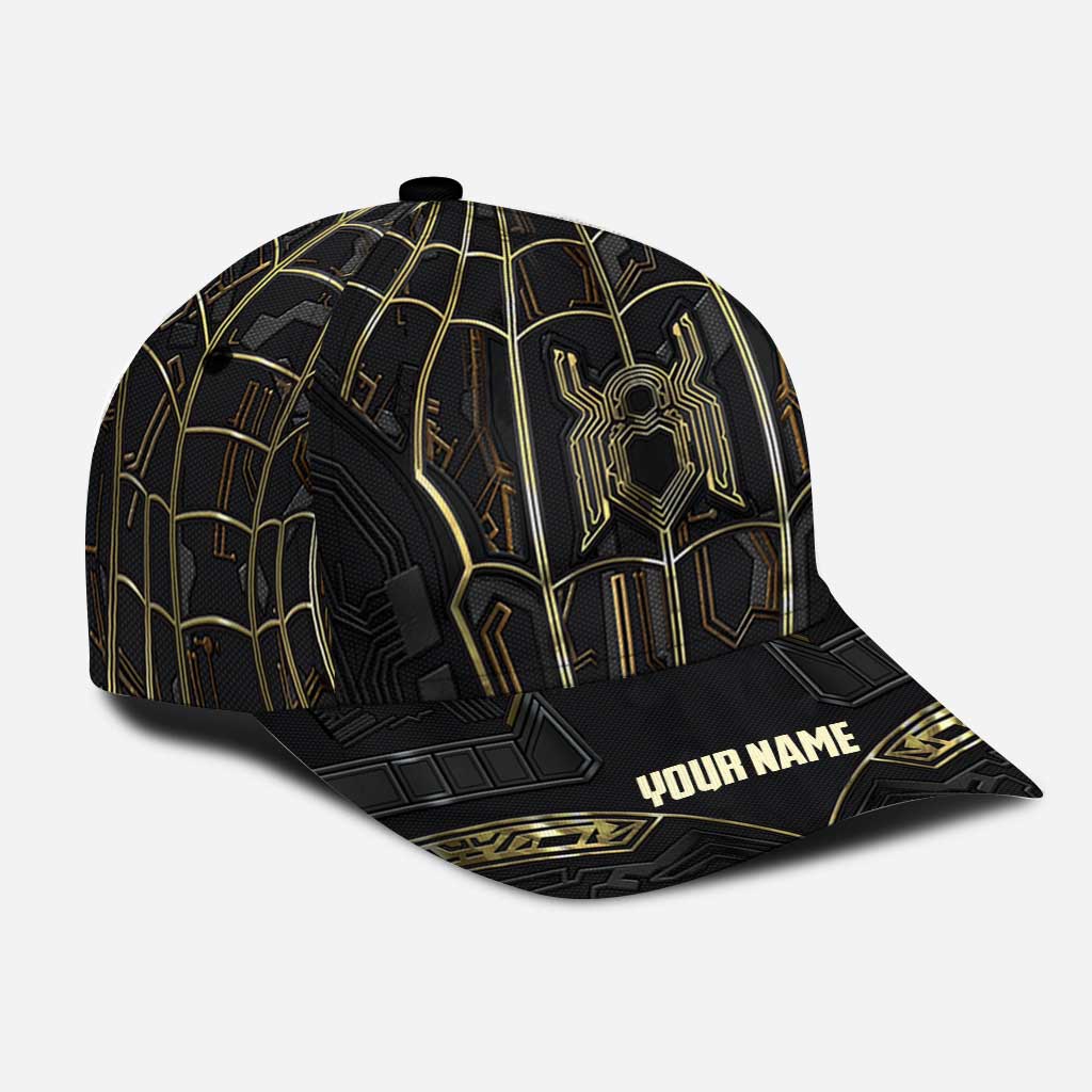 Personalized Black Gold Classic Cap Custom Name Gift for Dad