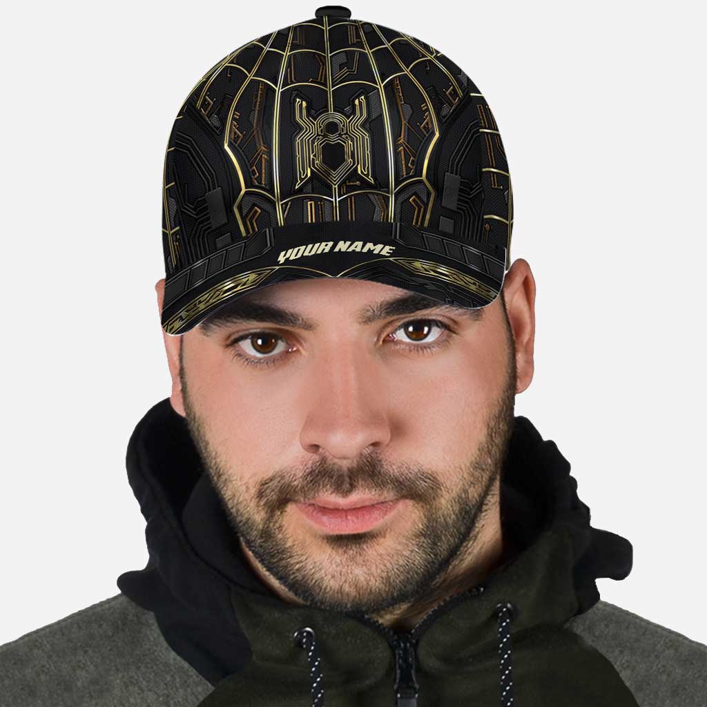 Personalized Black Gold Classic Cap Custom Name Gift for Dad