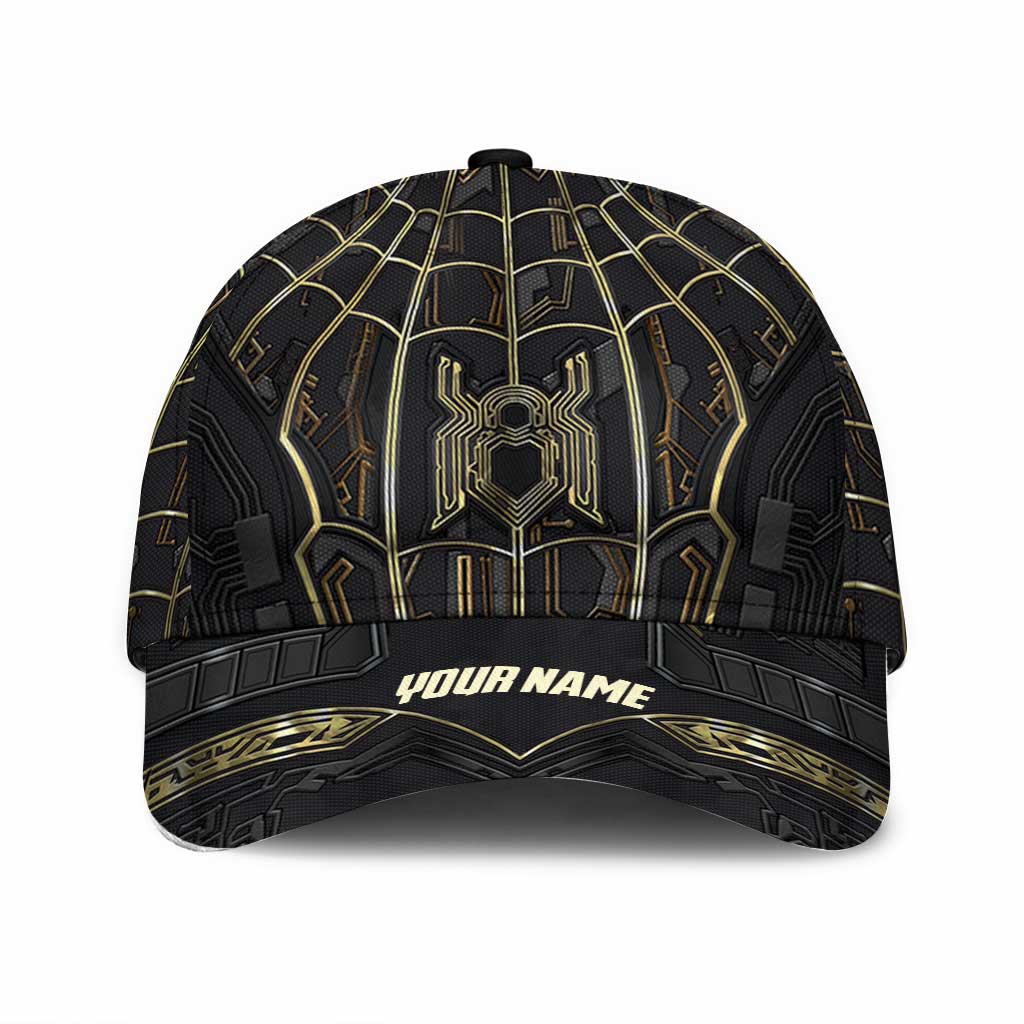 Personalized Black Gold Classic Cap Custom Name Gift for Dad