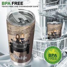 Load image into Gallery viewer, Personalized Couple Car Tumbler Custom Names Unique Gift

