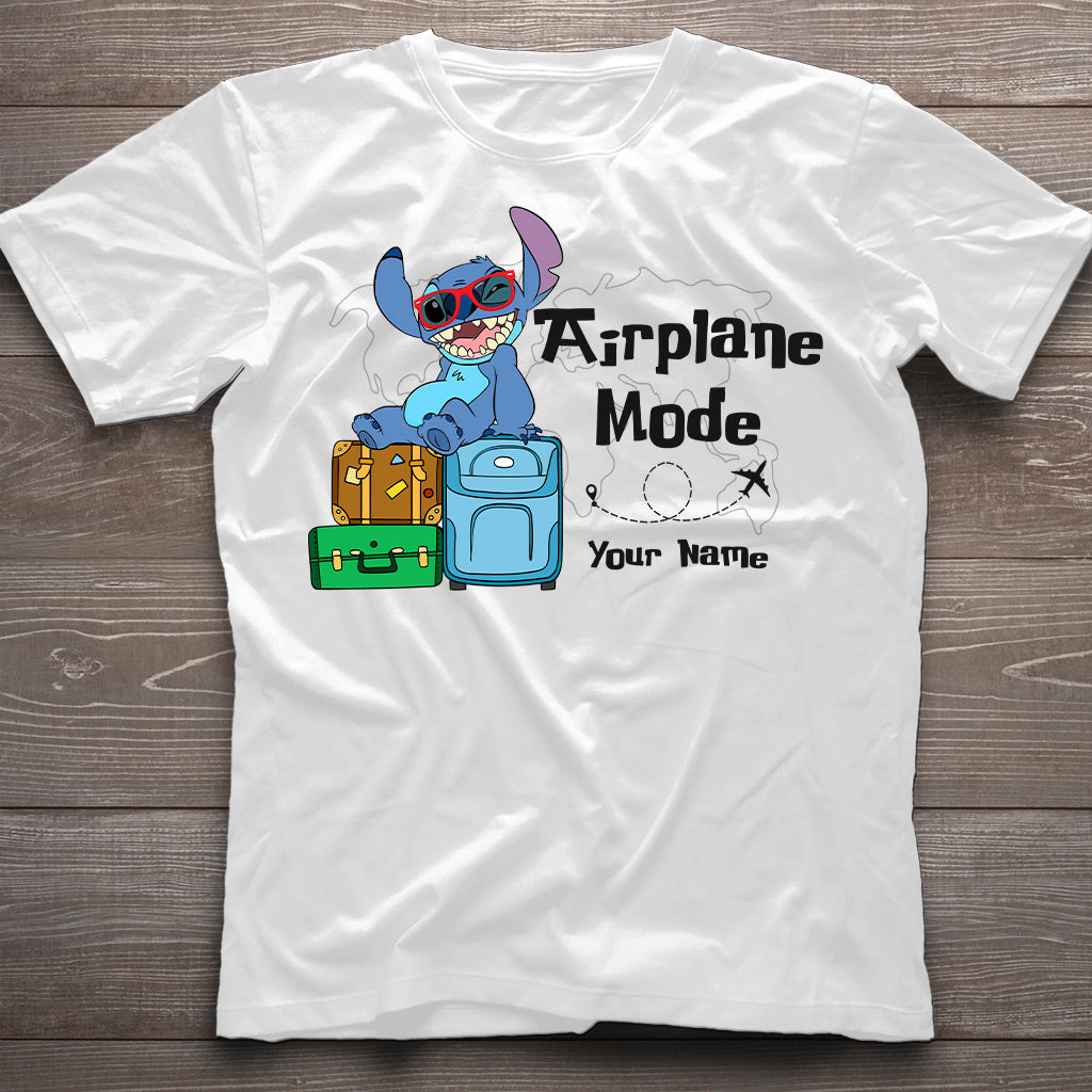 Personalized Airplane Mode T-shirt & Hoodie with Name for Kids