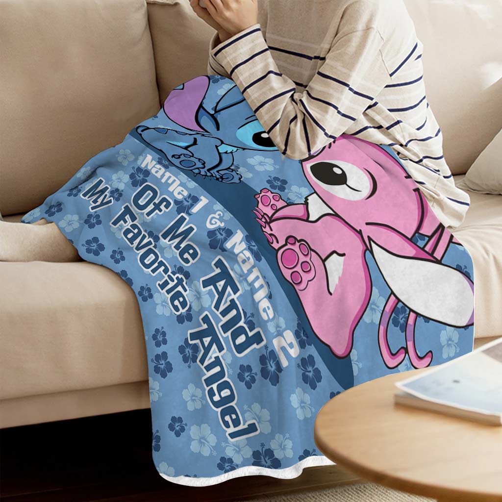 Personalized Sleepover Blanket Custom Names Gift for Kids