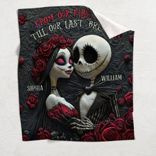 Load image into Gallery viewer, Personalized Nightmare Blanket with Names for Couples Gift
